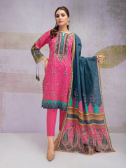 edenrobe Women Unstitched Shades Of Winter EWU21V11-21749 - Pink - 3 Piece - FaisalFabrics.pk