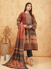 edenrobe Talaash Embroidered Viscose 3Pc Suit EWU21V11-21753