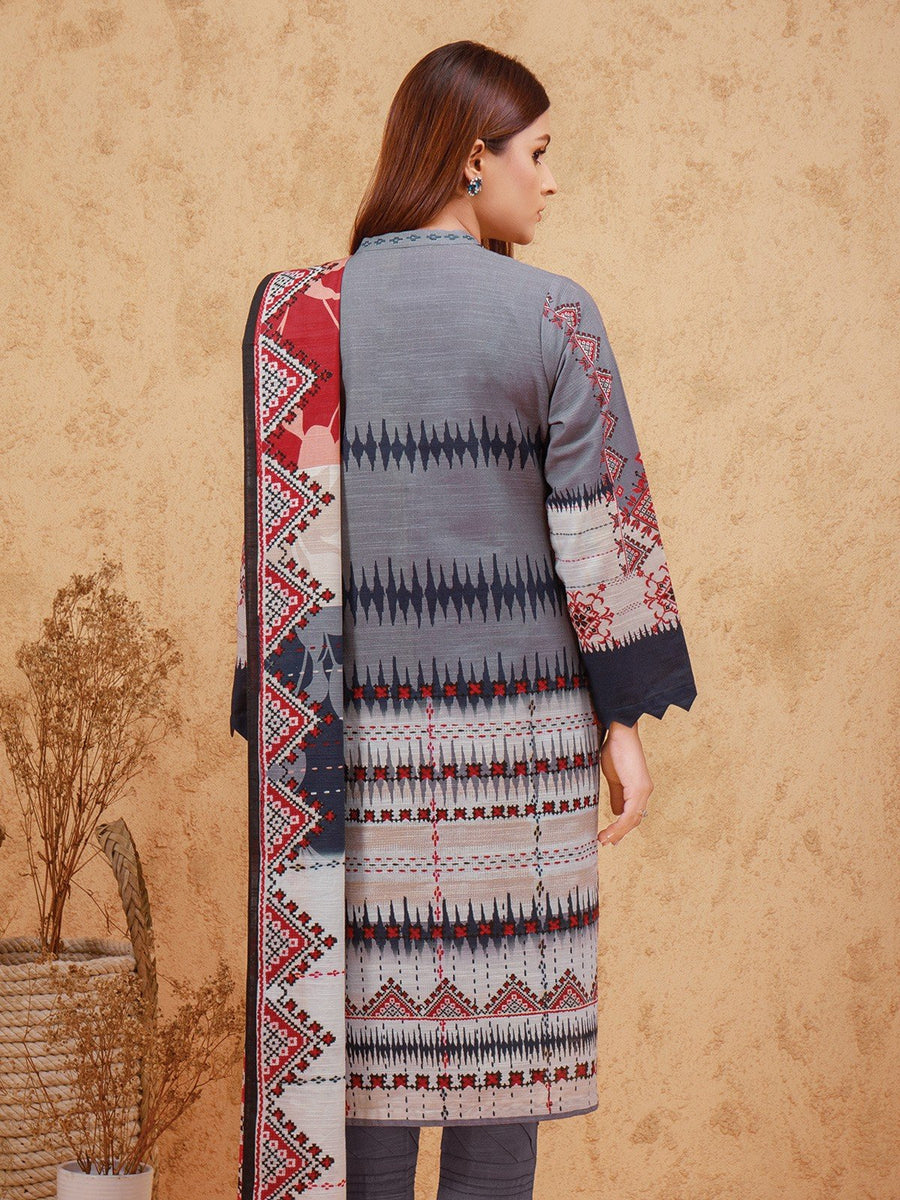 edenrobe Talaash Embroidered Viscose 3Pc Suit EWU21V11-21754