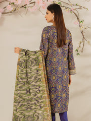 edenrobe Premium Lawn Unstitched 3Pc Embroidered Suit EWU21V2-20411 - FaisalFabrics.pk