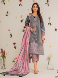 edenrobe Summer Luxe Lawn Unstitched 3pc Embroidered Suit EWU21V2-20433 - FaisalFabrics.pk