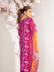edenrobe Nayab Lawn Unstitched 3pc Embroidered Suit EWU21V2-20447 - FaisalFabrics.pk