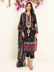 edenrobe Premium Lawn Unstitched 3 Piece Embroidered Suit EWU21V2-20454 - FaisalFabrics.pk