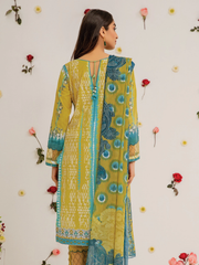 edenrobe Summer Luxe Lawn Unstitched 3pc Embroidered Suit EWU21V2-20473 - FaisalFabrics.pk