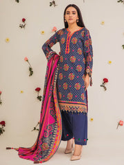 edenrobe Premium Lawn Unstitched 2 Piece Embroidered Suit EWU21V2-20498 - FaisalFabrics.pk