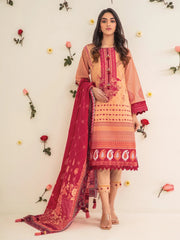 edenrobe Premium Lawn Unstitched 2pc Embroidered Suit EWU21V2-20503 - FaisalFabrics.pk