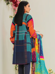 edenrobe Premium Lawn Unstitched 2 Piece Embroidered Suit EWU21V2-20504 - FaisalFabrics.pk