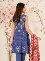 edenrobe Summer Luxe Lawn Unstitched 2pc Embroidered Suit EWU21V2-20509 - FaisalFabrics.pk