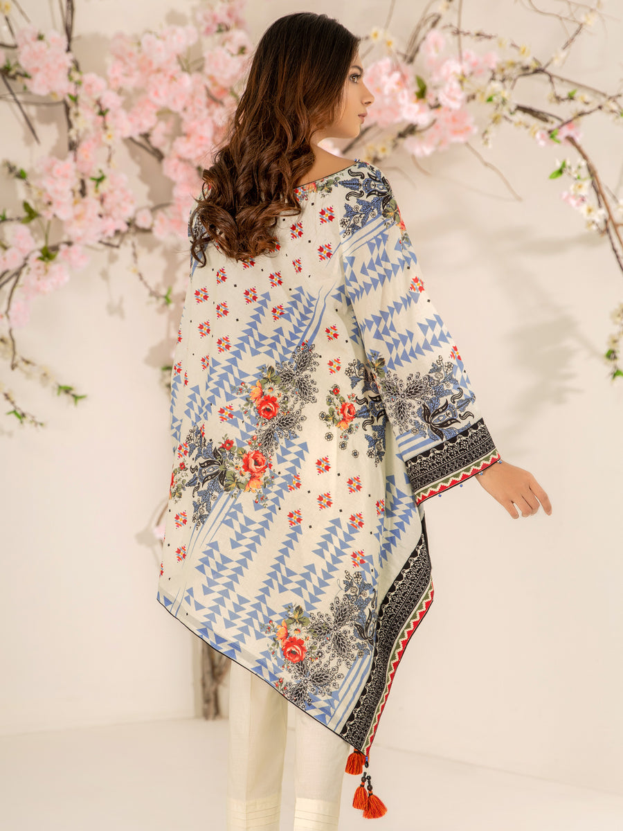 edenrobe Premium Lawn Unstitched 1pc Embroidered Shirt EWU21V2-20512 - FaisalFabrics.pk