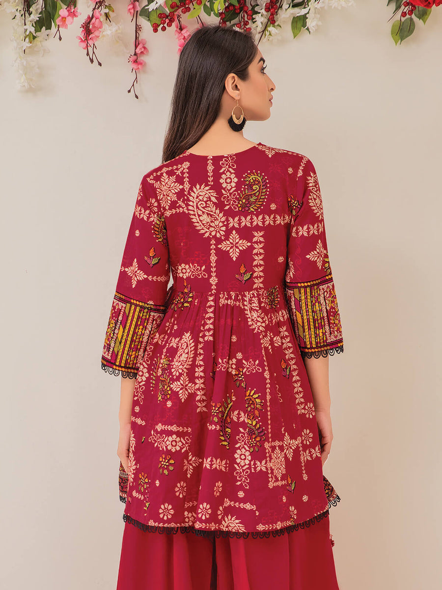 edenrobe Premium Lawn Unstitched 1pc Embroidered Shirt EWU21V2-20521 - FaisalFabrics.pk