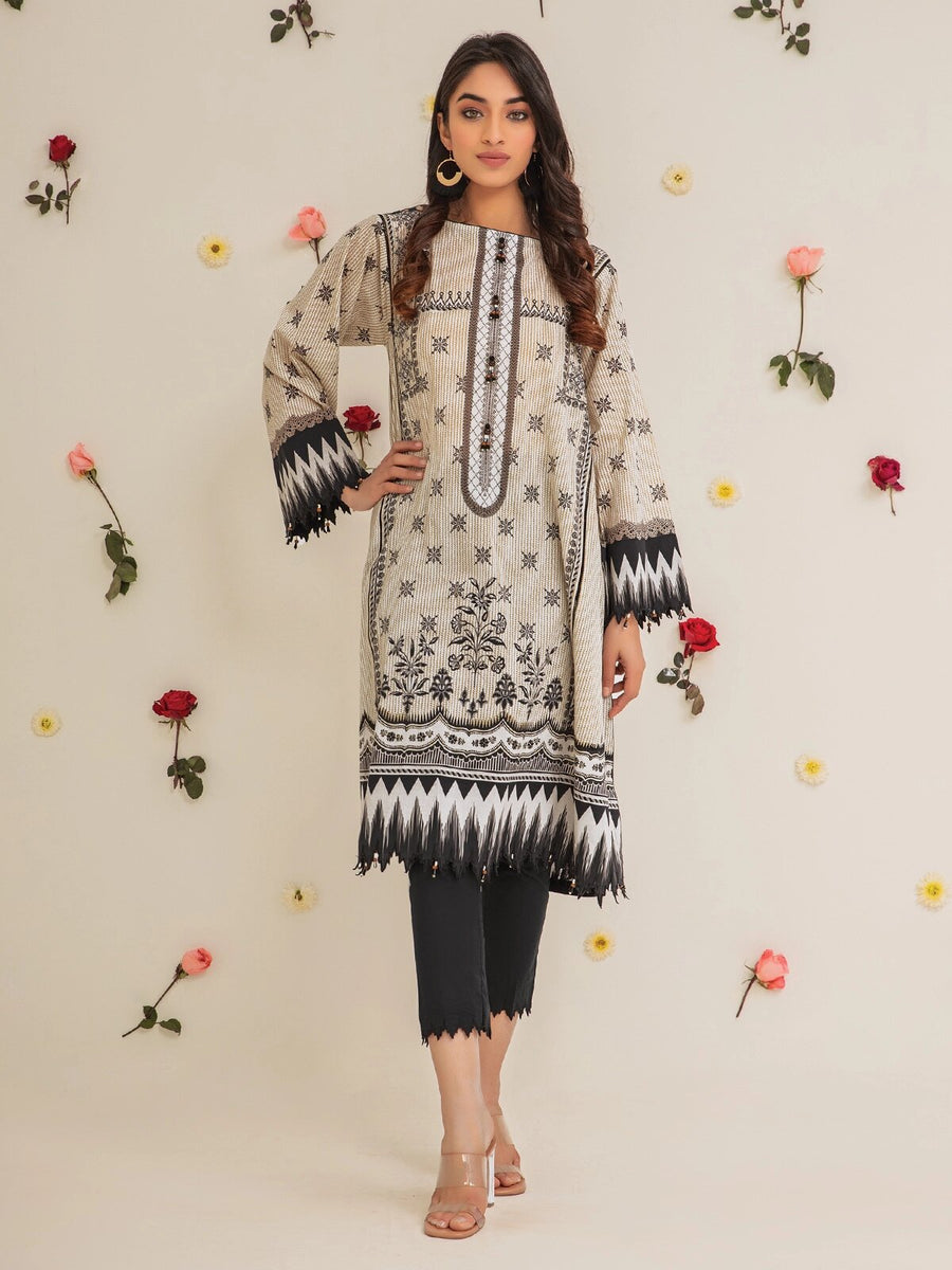 edenrobe Premium Lawn 2021 1PCS Printed Shirt EWU21V2-20522 - FaisalFabrics.pk