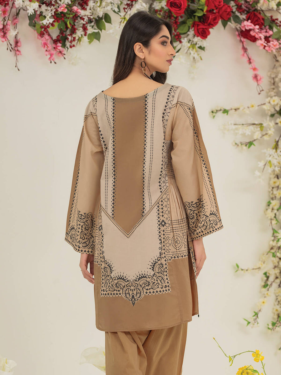 edenrobe Premium Lawn Unstitched 1pc Printed Shirt EWU21V2-20523 - FaisalFabrics.pk