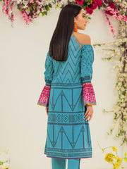 edenrobe Premium Lawn Unstitched 1pc Embroidered Shirt EWU21V2-20524 - FaisalFabrics.pk