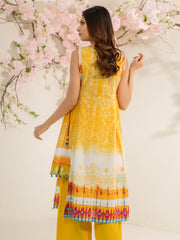 edenrobe Premium Lawn Unstitched 1pc Embroidered Shirt EWU21V2-20535 - FaisalFabrics.pk