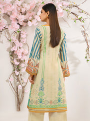 edenrobe Premium Lawn Unstitched 1pc Embroidered Shirt EWU21V2-20536 - FaisalFabrics.pk