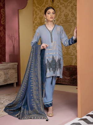 edenrobe Nayab Lawn Unstitched 3pc Embroidered Suit EWU21V3-20477 - FaisalFabrics.pk