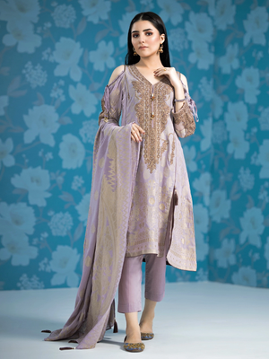 edenrobe Singhaar Unstitched 3Pc Embroidered Suit EWU21V3-21109 - FaisalFabrics.pk