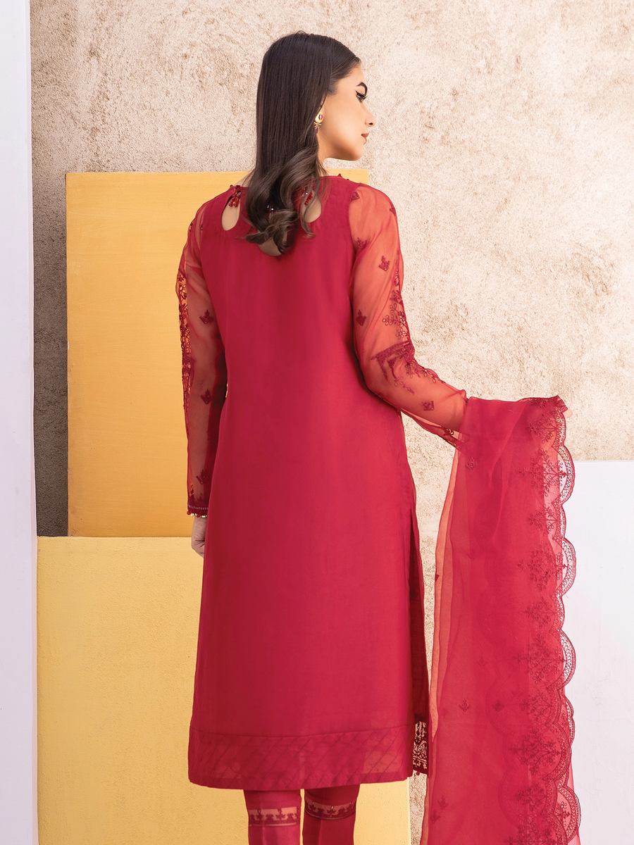 edenrobe Singhaar Unstitched 3 Piece Embroidered Suit EWU21V6-21127 - FaisalFabrics.pk
