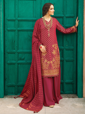 edenrobe Singhaar Unstitched 3 Piece Embroidered Suit EWU21V6-21131 - FaisalFabrics.pk