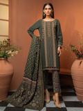 edenrobe Winter Muse Embroidered Khaddar 3pc Suit EWU21V8-21634 - FaisalFabrics.pk