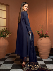 edenrobe Winter Muse Embroidered Khaddar 3pc Suit EWU21V8-21635 - FaisalFabrics.pk