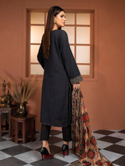 edenrobe Winter Muse Embroidered Khaddar 3pc Suit EWU21V8-21656 - FaisalFabrics.pk