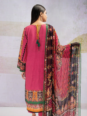 edenrobe Talaash Embroidered Khaddar 3Pc Suit EWU21V8-21657