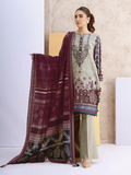 edenrobe Shades of Winter Khaddar Embroidered 3pc Suit EWU21V8-21670 - FaisalFabrics.pk
