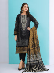 edenrobe Talaash Embroidered Khaddar 3Pc Suit EWU21V8-21674