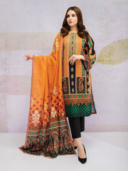 edenrobe Talaash Embroidered Khaddar 3Pc Suit EWU21V8-21675
