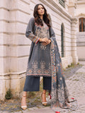 edenrobe Shades of Winter Khaddar Embroidered 3pc Suit EWU21V8-21676 - FaisalFabrics.pk