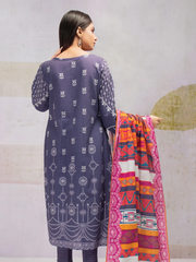 edenrobe Shades of Winter Khaddar Embroidered 3pc Suit EWU21V8-21680 - FaisalFabrics.pk