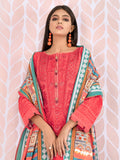 edenrobe Womens Unstitched Orhni Khaddar EWU21V8-21683 - Coral - 3 Piece - FaisalFabrics.pk