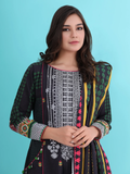 edenrobe Shades of Winter Khaddar Embroidered 3pc Suit EWU21V8-21684 - FaisalFabrics.pk