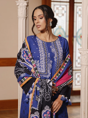 edenrobe Shades of Winter Khaddar Embroidered 3pc Suit EWU21V8-21685 - FaisalFabrics.pk