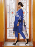 edenrobe Shades of Winter Khaddar Embroidered 3pc Suit EWU21V8-21685 - FaisalFabrics.pk