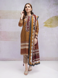 edenrobe Shades of Winter Khaddar Embroidered 3pc Suit EWU21V8-21688 - FaisalFabrics.pk