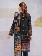 edenrobe Women Unstitched Shades Of Winter EWU21V8-21689 - Black - 3 Piece - FaisalFabrics.pk
