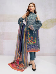 edenrobe Talaash Embroidered Khaddar 3Pc Suit EWU21V8-21691