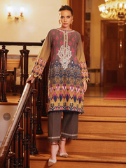 edenrobe Shades of Winter Embroidered Khaddar 2pc Suit EWU21V8-21694 - FaisalFabrics.pk