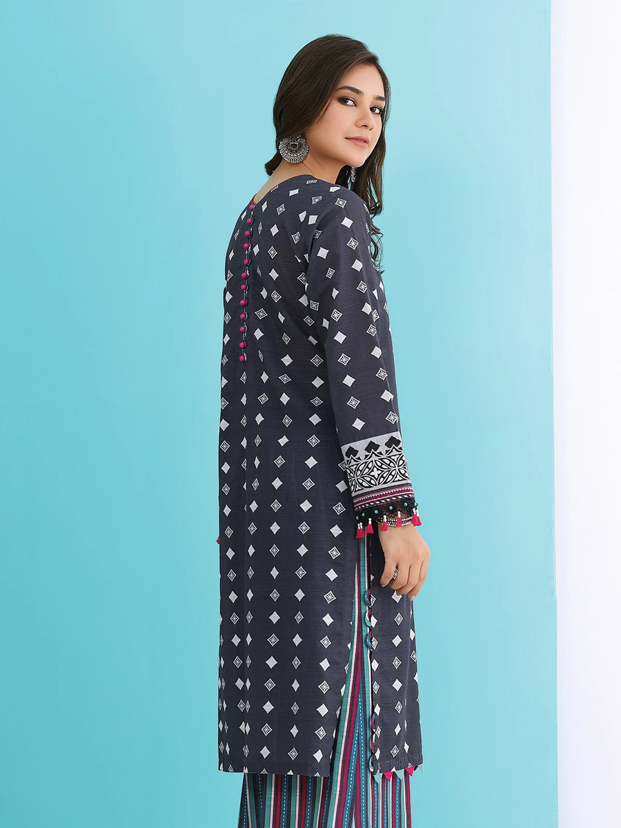 edenrobe Shades of Winter Embroidered Khaddar 2pc Suit EWU21V8-21699 - FaisalFabrics.pk