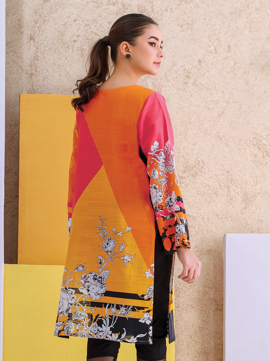 edenrobe Shades of Winter Embroidered Khaddar 1pc Shirt EWU21V8-21704 - FaisalFabrics.pk