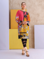 edenrobe Shades of Winter Embroidered Khaddar 1pc Shirt EWU21V8-21704 - FaisalFabrics.pk