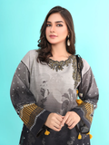 edenrobe Shades of Winter Embroidered Khaddar 1pc Shirt EWU21V8-21705 - FaisalFabrics.pk
