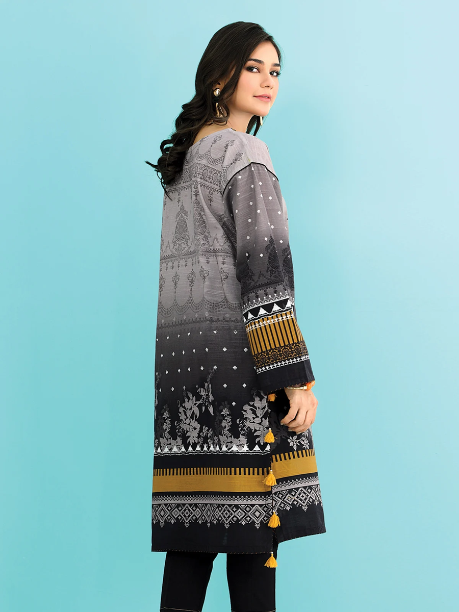 edenrobe Shades of Winter Embroidered Khaddar 1pc Shirt EWU21V8-21705 - FaisalFabrics.pk