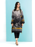 edenrobe Shades of Winter Embroidered Khaddar 1pc Shirt EWU21V8-21705 - FaisalFabrics.pk