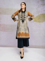 edenrobe Talaash Embroidered Khaddar Shirt EWU21V8-21708