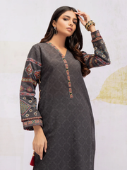 edenrobe Shades of Winter Embroidered Khaddar 1pc Shirt EWU21V8-21710 - FaisalFabrics.pk