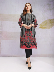 edenrobe Women Unstitched Shades Of Winter EWU21V8-21712 - Black - 1 Piece - FaisalFabrics.pk