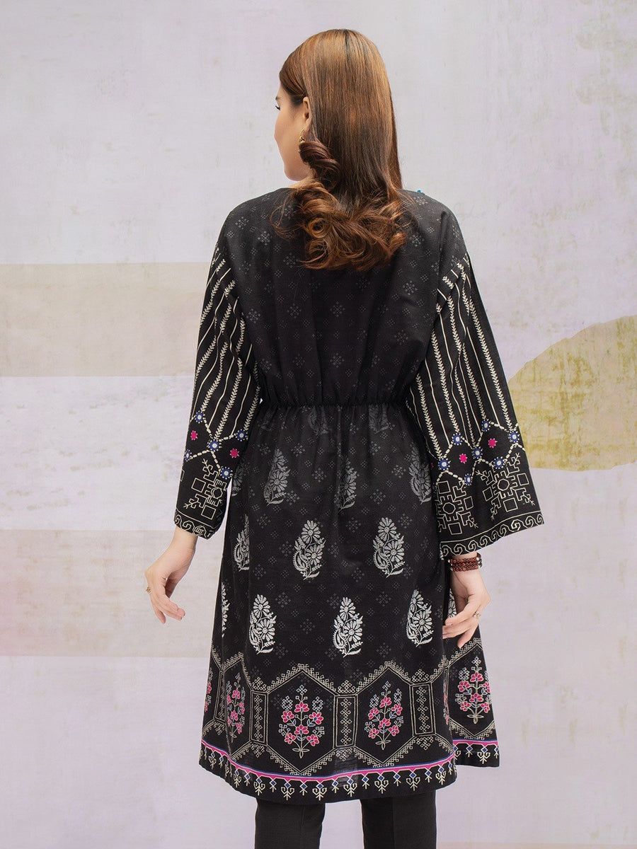 edenrobe Talaash Embroidered Khaddar Shirt EWU21V8-21714